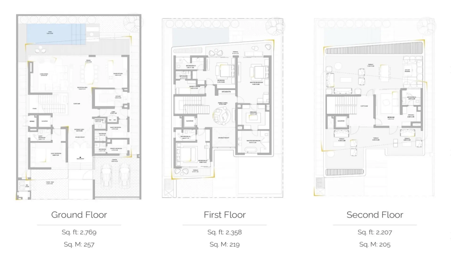 5 Bedrooms Villas